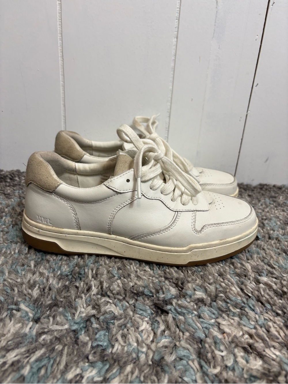 Madewell Shoes Womens 7.5 Court Sneakers Suede Back Versatile Capsule Neutral